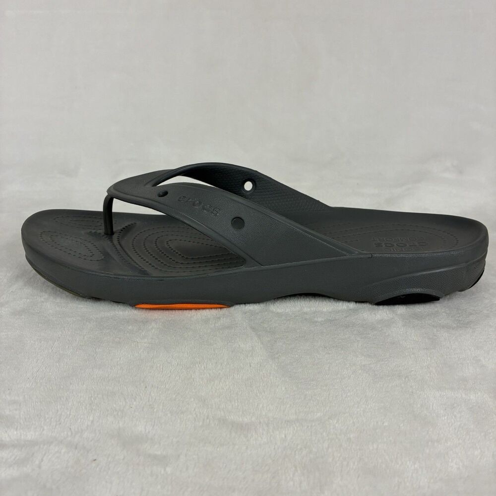 CROCS Classic All Terrain Flip Flops Men’s Size 15 Gray Water Resistant Shoes - Picture 11 of 12